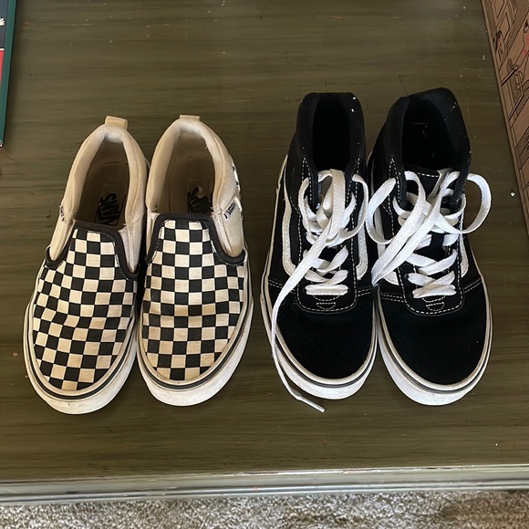 Vans Other - Two sets of boys vans size 2.